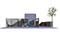 Jeremy Conway Design for Failure to Launch, CAD model view of Ace's Basement pad in his Mom's house